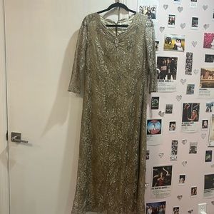 Venezia, silver embroidered dress